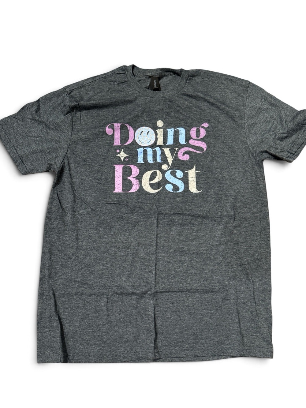 Doing my best graphic T-shirt size large